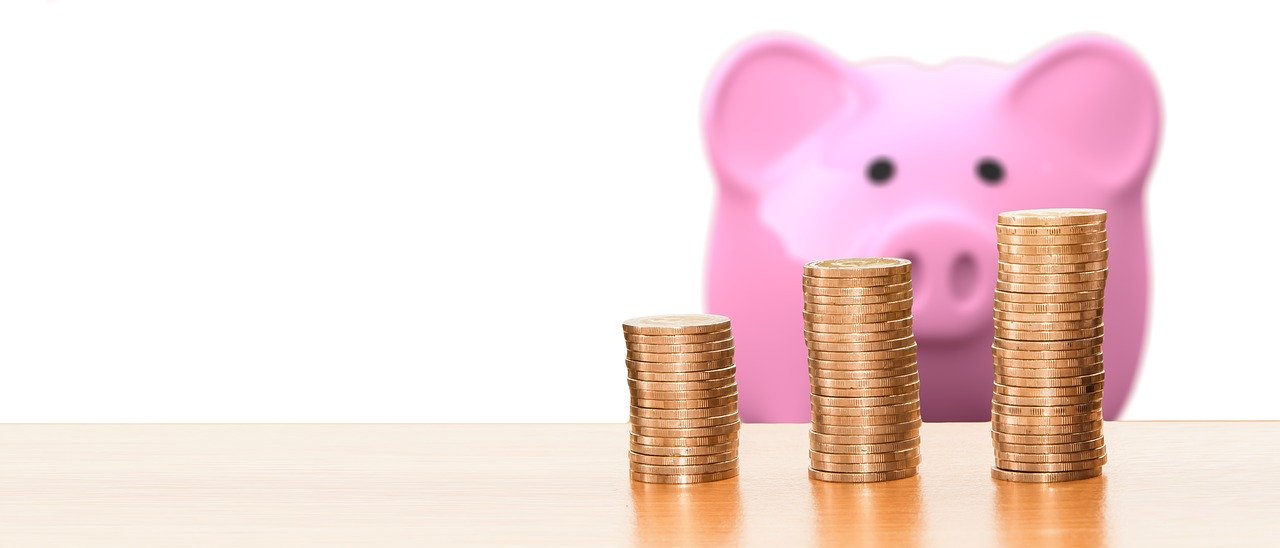 pink piggy bank